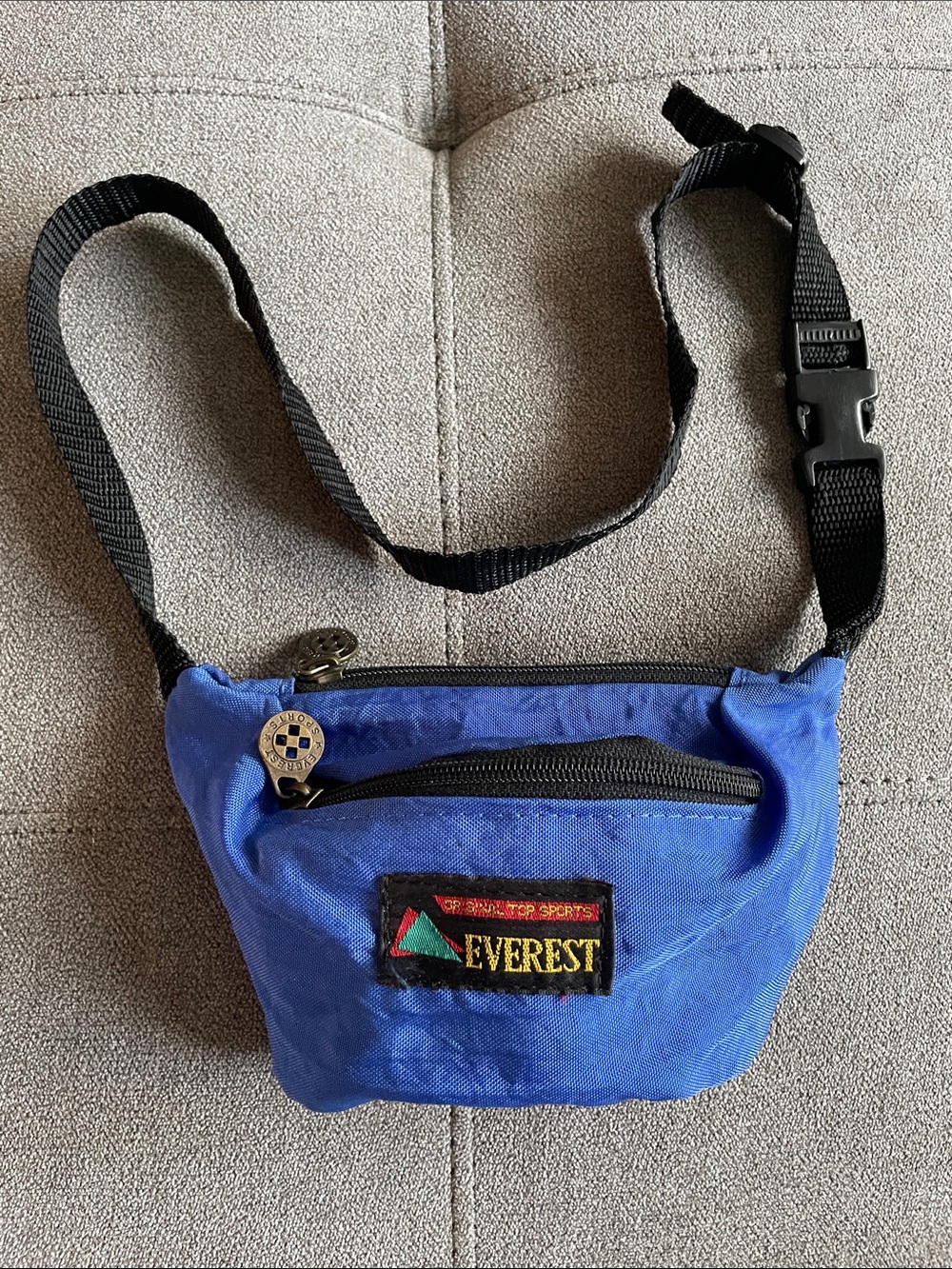 Everest Blue Canvas Men's Waist Bag / Fanny Pack